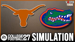 Texas Week 7 Simulation vs Florida (College Football 27)