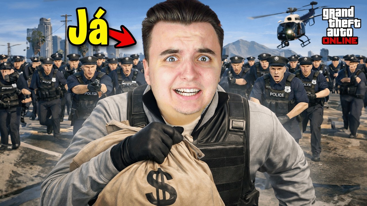 30 Policistů vs. 5 Zlodějů v GTA 5!