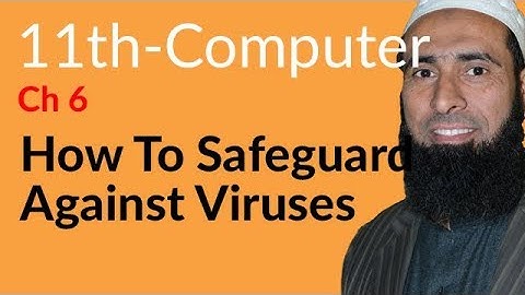 ICS Computer part 1, Ch 6 - How to Safeguard Against Viruses - 11th Class Computer