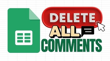How to Delete all of your Comments in Google Sheets (Show Comments)