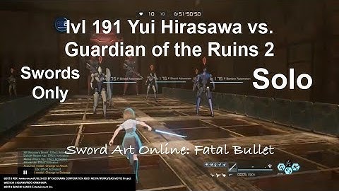 lvl 191 Yui Hirasawa vs. Guardian of the Ruins 2 Solo Swords Only