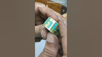 Making Turquoise Inlay Ring 💍Step by Step | Part - 06 #turquoise #turquoiserings