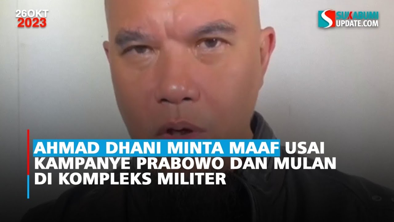 Ahmad Dhani Minta Maaf usai Kampanye Prabowo dan Mulan di Kompleks Militer