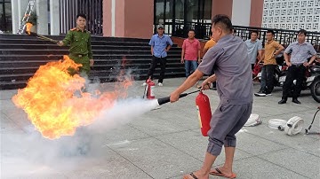 Tập huấn nghiệp vụ PCCC cho lực lượng cơ sở Trung tâm VH-TT&TT-TH