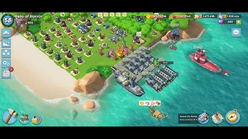 Maximum trader crate opening in Boom Beach.