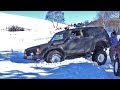 Маршрут не для слабаков, или стандарту тут не место.  Нивы и Jeep Cherokee.