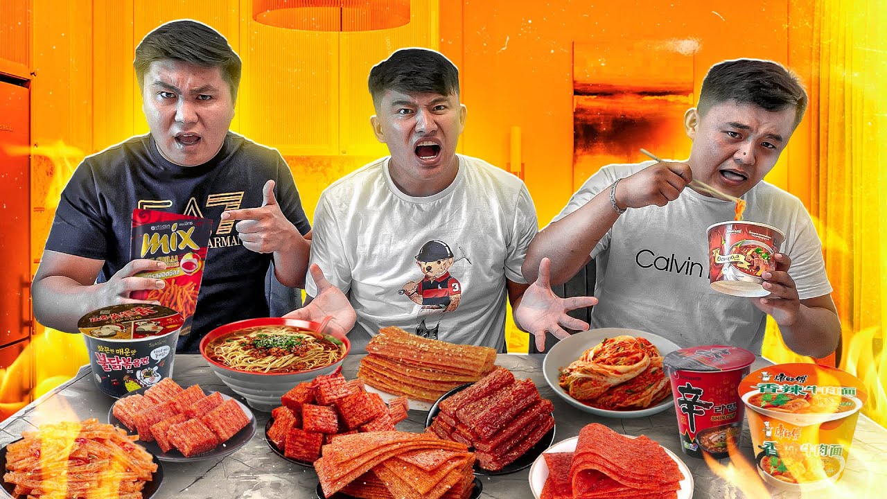 Қытайский АЩЫ ТАМАҚТАР жейміз // Мұрыннан СУ АҚҚАНША жедік