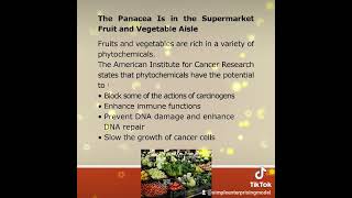 The benefits of Phytochemicals ^_^