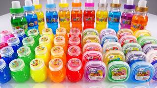satisfying video l how make heart slime mix l slime smoothie