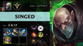 Singed Support vs Nautilus - KR Master Patch 26.16