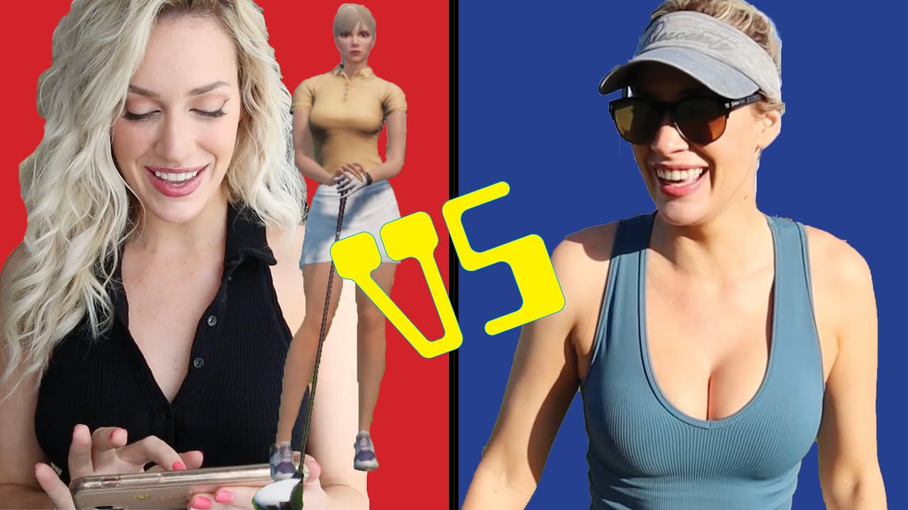 Video Game Paige vs. Real Paige Golf Match! // Course Vlog at McCormick Ranch (AZ)