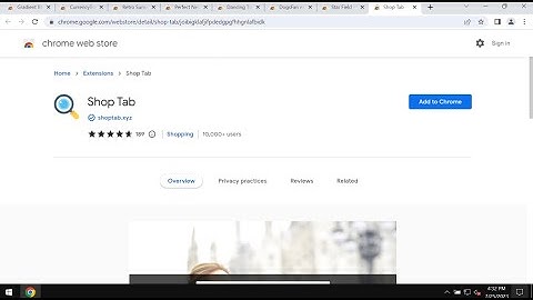 Shop Tab browser-hijacking extension removal.