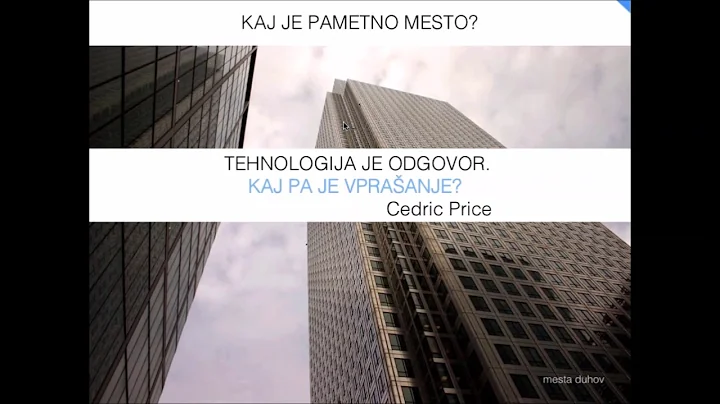 Vloga komuniciranja v pametnih mestih in skupnostih,  dr. Urška Starc-Peceny,