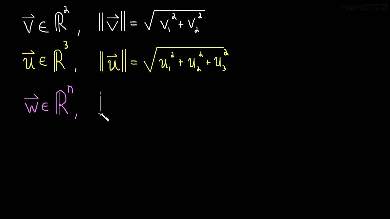 ⁣1.1 Length of a Vector