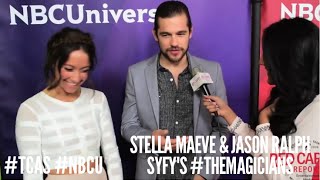 Stella Maeve & Jason Ralph #TheMagicians at NBCUniversal’s Winter 2016 Press Tour #TCA2016