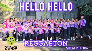 Download Lagu MEGAMIX 106 HELLO HELLO - REGGAETON - ZUMBA MUSIC - ZUMBA WORKOUT - ZUMBA DANCE @AdindaAeroZumba MP3