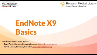 EndNote Basics