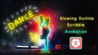 Glowing Outline Scribble Effect In Kinemaster