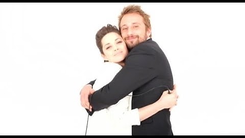 Marion Cotillard and Matthias Schoenaerts playing around - Le Studio Photo (Cannes 2012)