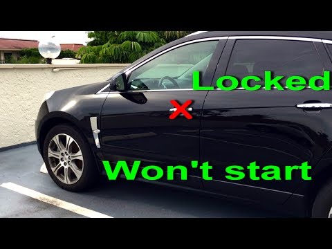 NO Remote Detected Cadillac SRX 2010-12 won&rsquo;t start keyless entry locked door CTS