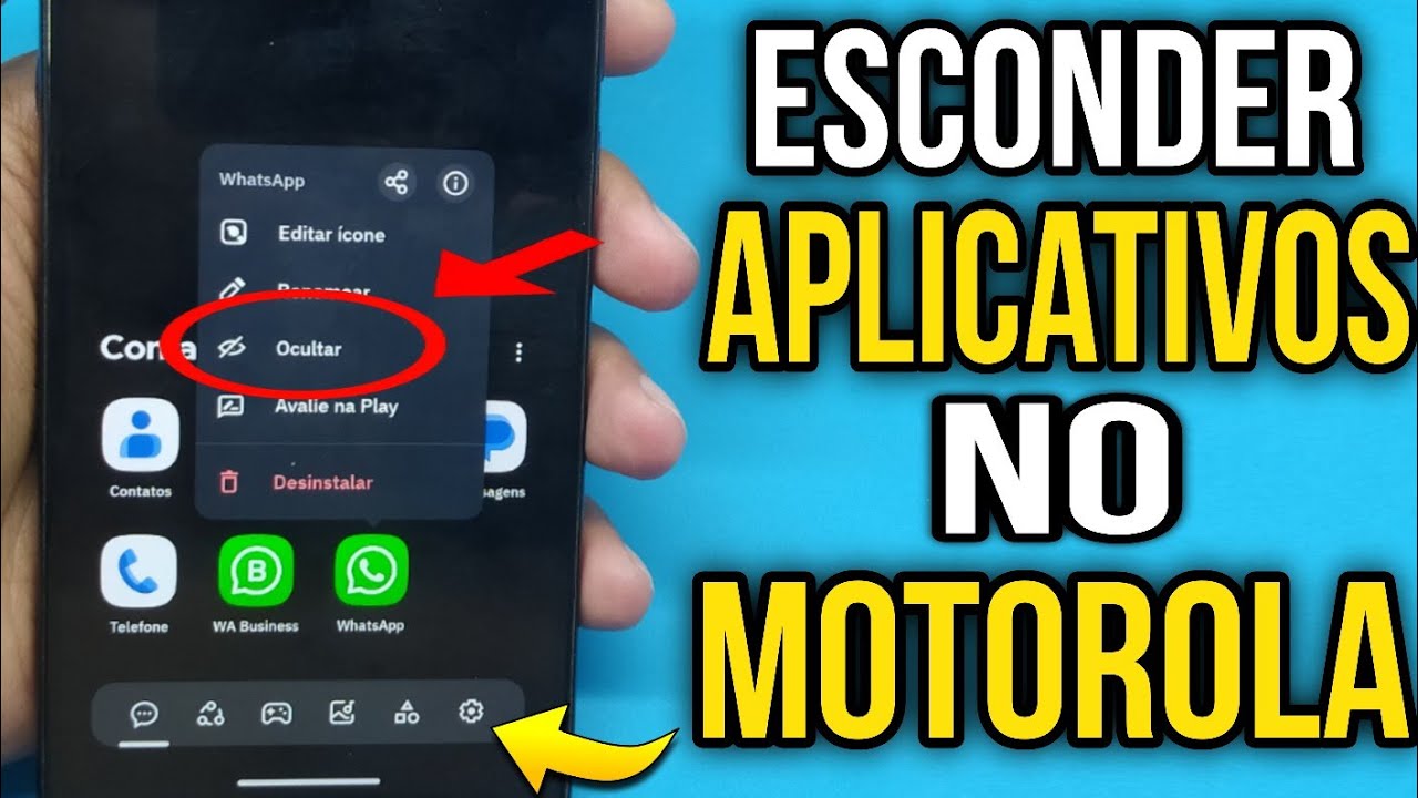 COMO OCULTAR APLICATIVOS NO MOTOROLA - Esconder Apps no Celular ...