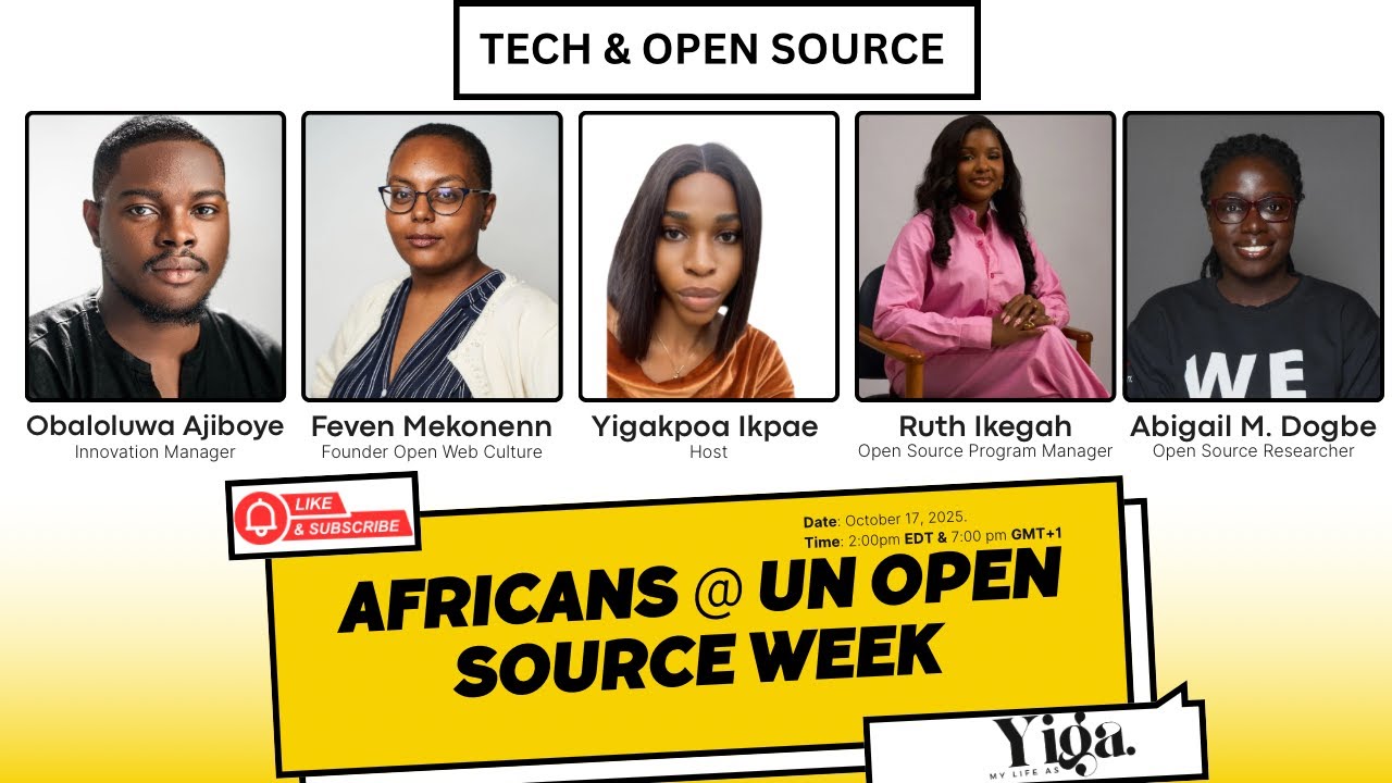 Africans @ UN Open Source Week | Abigail Mesrenyame| Ruth Ikegah ...