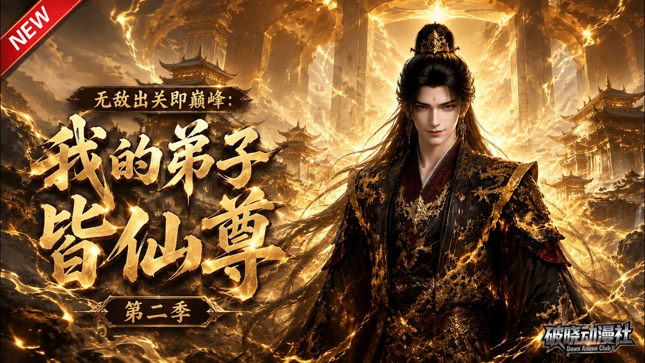 MULTISUB📢新番上线《无敌出关即巅峰：我的弟子皆仙尊》第2季丨玄衣大能沉睡苏醒，寻回一众逆天弟子，隐世修为随手碾压诸天强者！#最新漫剧 #破晓动漫社