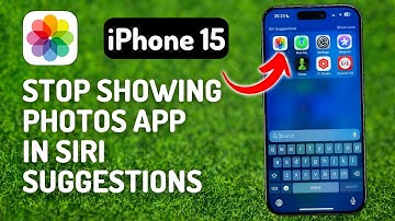 How to Stop Showing Photos App in Siri Suggestions on iPhone 15 Pro - Full Guide