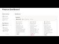 Finance Tracker | Notion Finance Management System