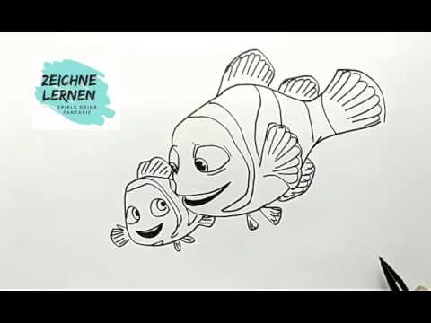 lerne, Fische zu zeichnen " FINDING NEMO" - YouTube