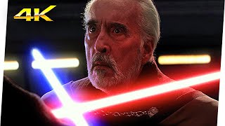 Obi-Wan \& Anakin vs Conde Dooku - Escena Pelea | Star Wars La Venganza De Los Sith (2005) Clip 4K