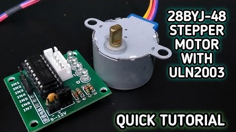 28BYJ-48 stepper motor and ULN2003 Arduino (Quick Tutorial for Beginners) in Kannada