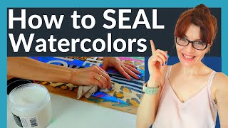 How To Seal A Watercolor Painting (Dorland's Wax Review and Tutorial)