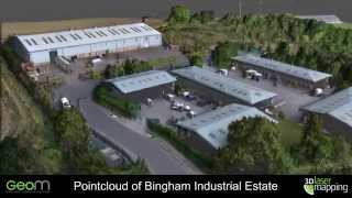 Airborne LiDAR survey of 3D Laser Mapping offices in Bingham, by GeoM