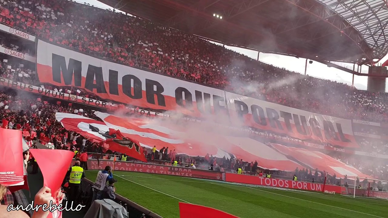 OS 63.500 NO ESTÁDIO DA LUZ! Hino, Coreografia, Eu amo o Benfica! Benfica x Porto