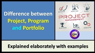 Difference between Project, program and Portfolio – Explained with example in Hindi