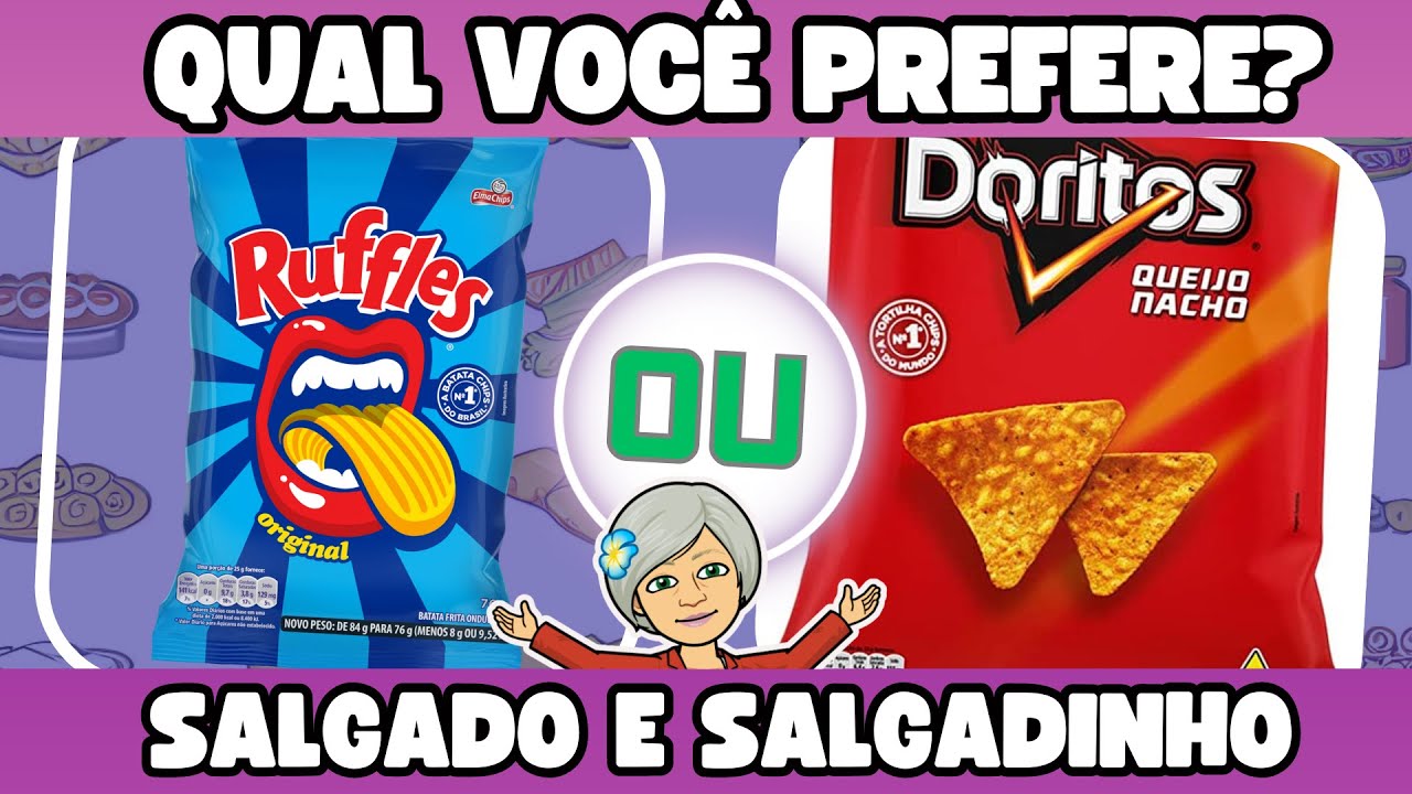 🔄😋 O QUE VOCÊ PREFERE? Comidas Salgadas ou Doces? 🍕 jogo das escolhas