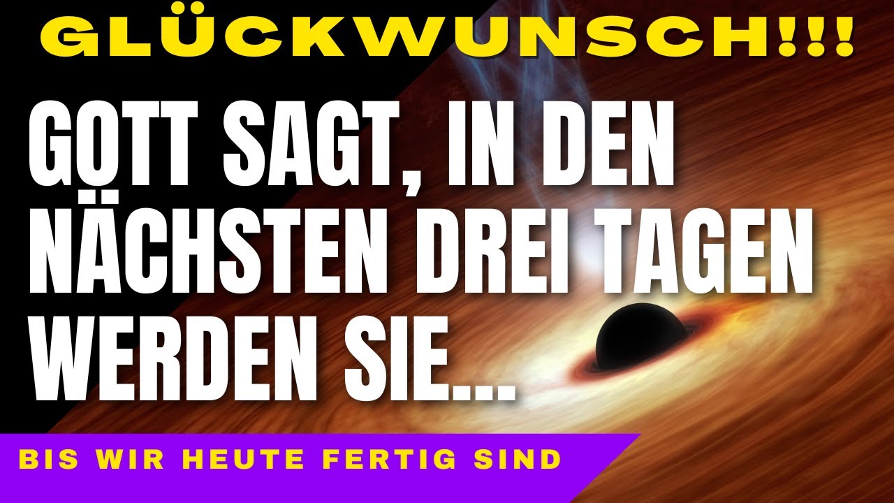 Botschaft von Gott an dich DU WIRST SEHR GLÜCKLICH sein, bis dein Ende