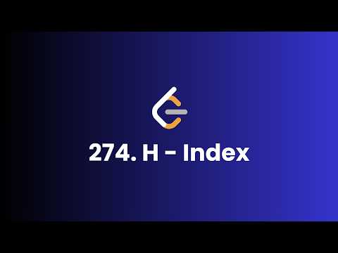 H-Index | Leetcode #274 | Easy Python Solution