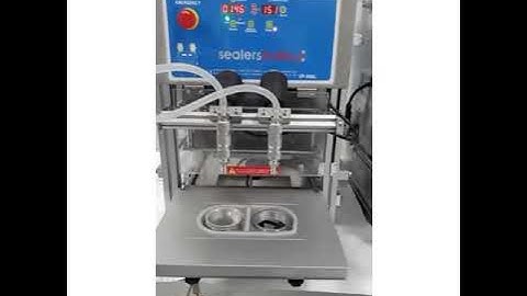 Automatic cup / bowl sealers with integrated fillers