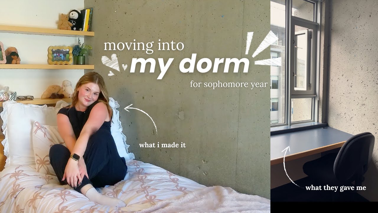 MOVE INTO my sophomore year DORM with me!! *haul, shopping, unpacking* 📦🚚