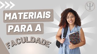 Materiais para a faculdade em 2023