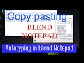 How to copy paste in BLEND NOTEPAD, Also works in rt/rt++ / rtx , .wrt ,.rtx 100% ACCURACY