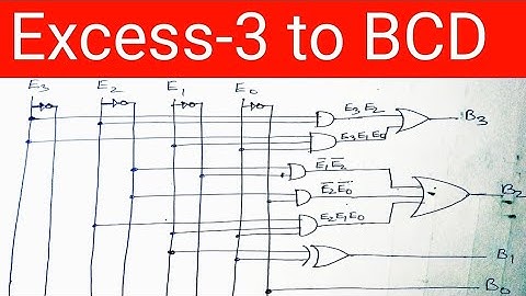 Excess 3 Code to BCD code Converter Design