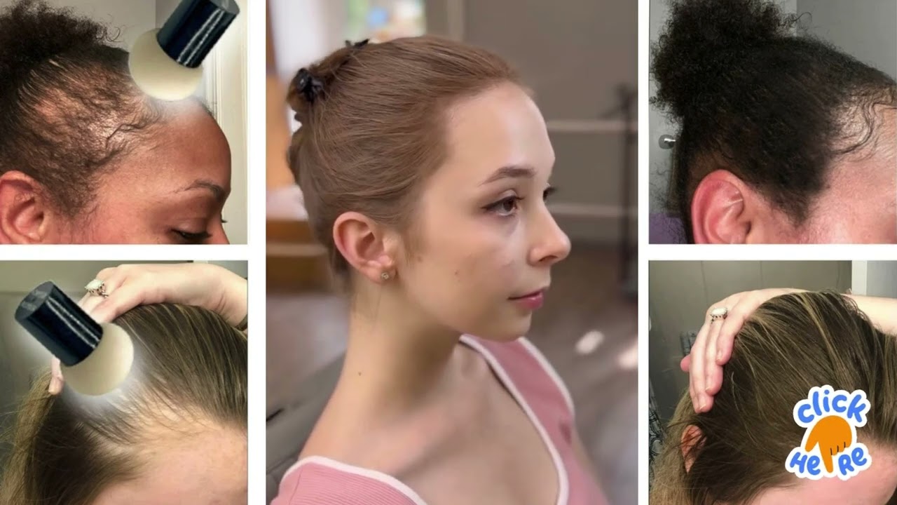 Thick FIBER Root Touch Up Powder Hair Loss Concealer Set for Thinning Hair 