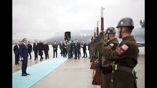 Άφιξη του Πρωθυπουργού Κυριάκου Μητσοτάκη στο προεδρικό μέγαρο στην Άγκυρα