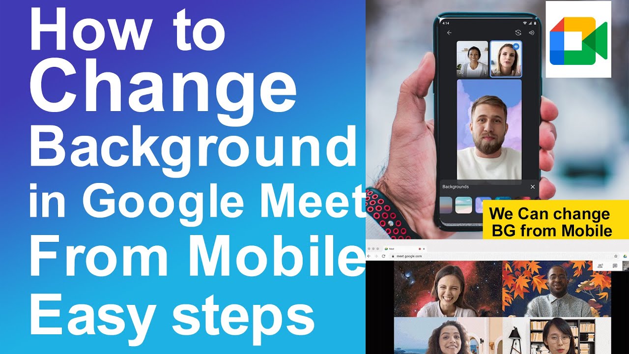 How to Change Background in Google Meet From Mobile - YouTube