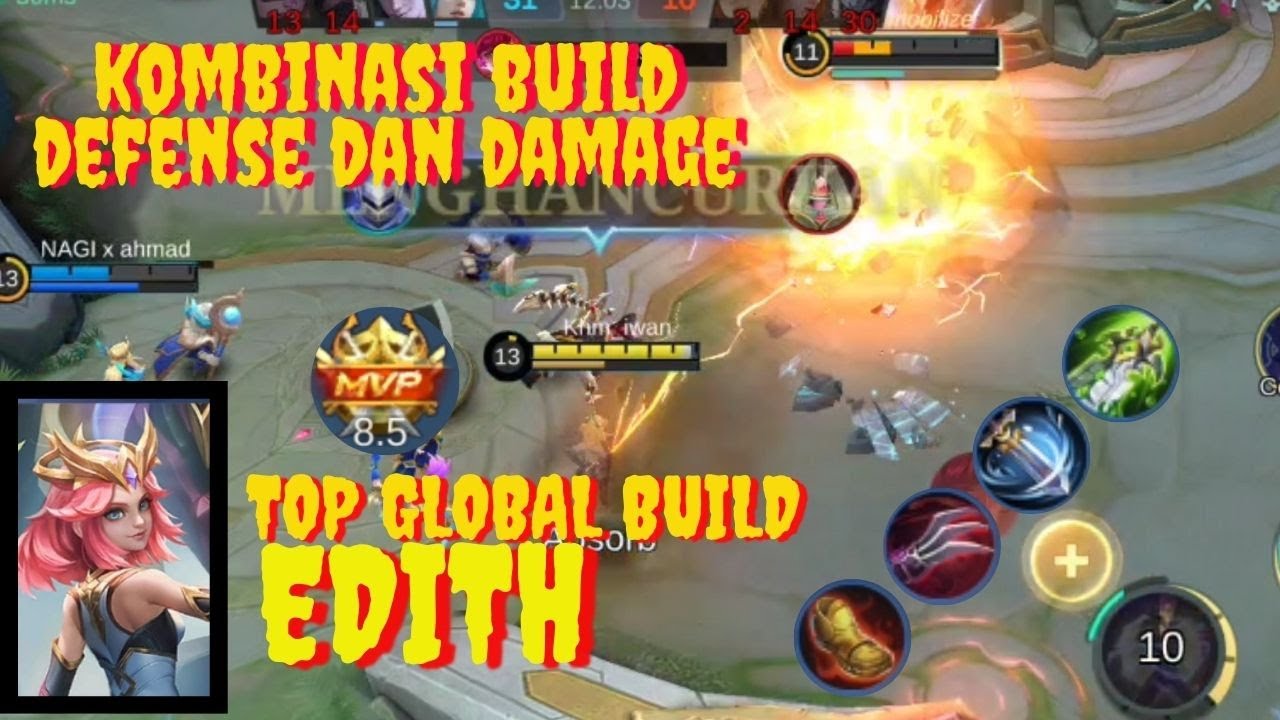 Build Terbaik Edith, Kombinasi Defense dan Damage - YouTube