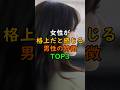 女性が格上だと感じる男性の特徴TOP３