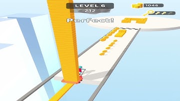 Brick Builder Level 6 - gameplay (ios android) walkthrough all levels